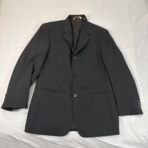Donna Karan Signature Blazer Men’s 38 Black Jacket Sport Coat Italy